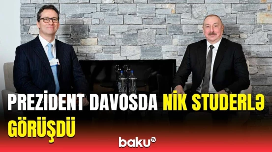 İlham Əliyevin “OliverWyman Group” şirkətinin Baş icraçı direktoru ilə görüşündən görüntülər
