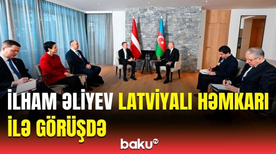 İlham Əliyev Davosda | Prezidentlər nələri müzakirə etdi?