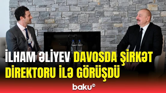 İlham Əliyev "The Goldman Sachs Group İnc.” şirkətinin qlobal məsələlər üzrə prezidenti ilə görüşdü