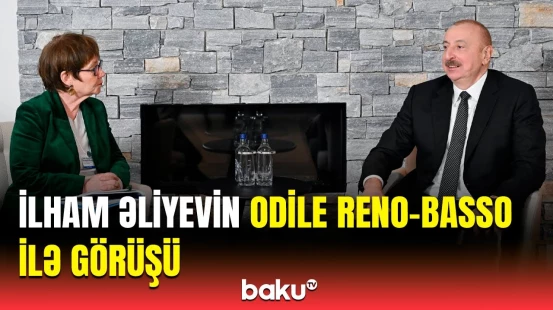 İlham Əliyev Davosda Avropa Yenidənqurma və İnkişaf Bankının prezidenti ilə görüşüb
