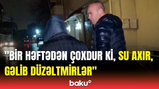 Binəqədidə içməli su xəttində qəza | Baku TV hadisə yerində