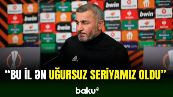 Qurban Qurbanovun FCSB ilə matçdan sonra mətbuat konfransı