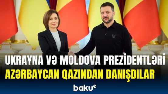 Kiyevdə kritik görüş: Zelenski Moldova Prezidenti ilə nələri müzakirə etdi?