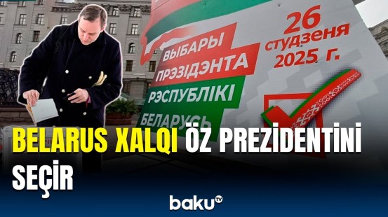 Belarusda prezident seçkisi | Əhali seçki məntəqələrinə axın edir