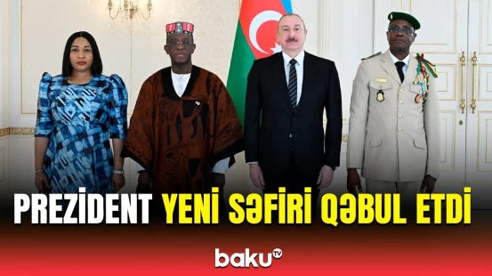 Qvineyanın ölkəmizdəki yeni səfiri İlham Əliyevin qəbulunda