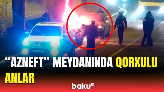 Bakının mərkəzində dəhşətli hadisə | NİİM görüntülər yaydı