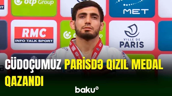 Cüdoçumuz Ruslan Paşayev Parisdə qızıl medalın sahibi olub