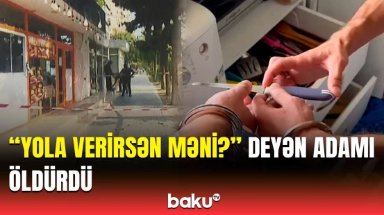 Bakıda taksi sürücüsü onu sorğu-suala tutan adamı belə qətlə yetirdi