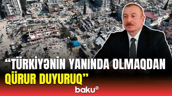 Prezident zəlzələnin 2-ci ildönümü ilə bağlı Ərdoğana məktub ünvanladı