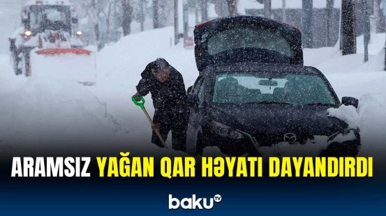 Ölkədə fövqəladə vəziyyət elan edildi | Yaponları dəhşətə gətirən qar