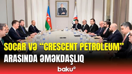 SOCAR-ın prezidenti "Crescent Petroleum" şirkətinin baş icraçı direktoru ilə görüşdü