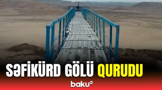 Quruyan Səfikürd gölünün görüntüləri yayıldı