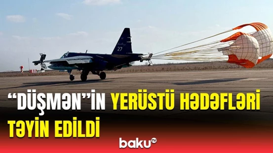Hərbi pilotlarımız təlim-məşq uçuşları keçirdi | MN-dən anbaan görüntülər