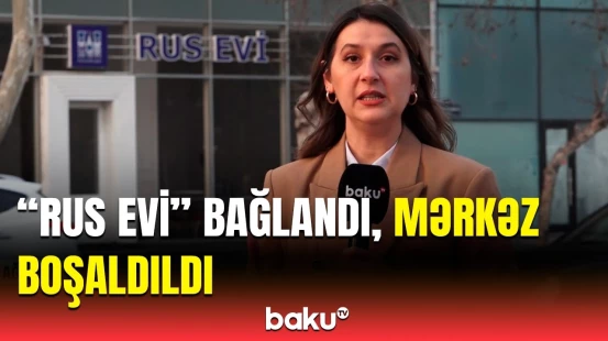 "Rus evi"nin əməkdaşları kameramızı görüb yoxa çıxdı | Baku TV hadisə yerində
