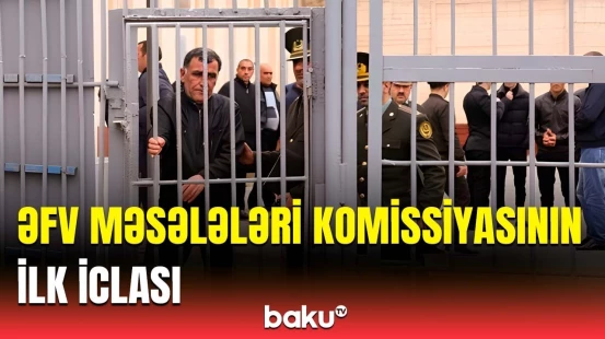Əfv Məsələləri Komissiyasının ilk iclasında mühüm müzakirələr | Neçə müraciətə baxıldı?
