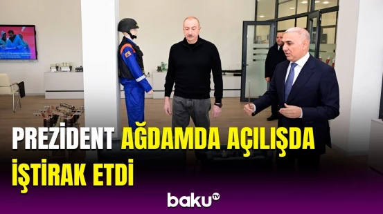 İlham Əliyev Ağdam Regional Rəqəmsal İdarəetmə Mərkəzi və Təlim-Tədris Kompleksinin açılışında