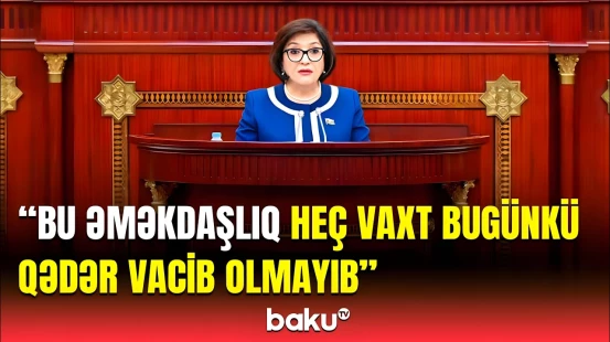 Sülh və sabitlik üçün... | Sahibə Qafarovanın APA-nın Bakıdakı iclasında çıxışı