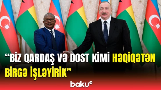 Qvineya-Bisau Prezidenti ilk dəfə Azərbaycana rəsmi səfərə gəlib