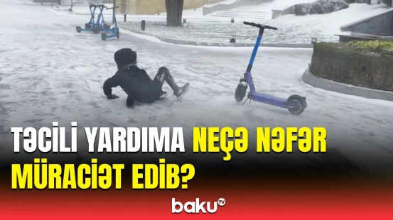 Qarlı havada xəsarət alanların ən son vəziyyəti | Qurumdan açıqlama