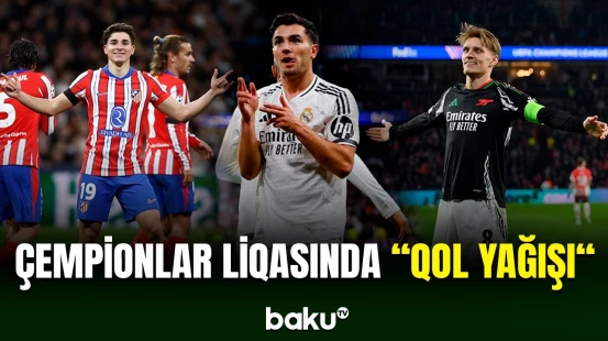 Çempionlar liqasında 1/8 finalın oyunları keçirilir