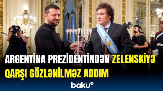 Argentina Prezidenti Zelenskinin Trampla görüşündən sonra görün nə etdi