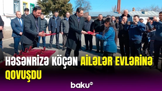 25 ailə doğma yurdda | Ağdərənin Həsənriz kəndindən görüntülər