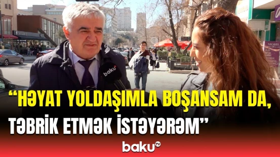 Mənə özəl olan anamdır | Bəylər xanımlarını “Baku TV” vasitəsilə təbrik etdi
