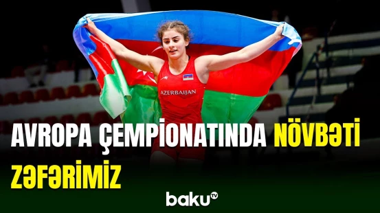 Qadın güləşçimiz Günay Qurbanova U-23 qitə çempionatında qalib gəlib