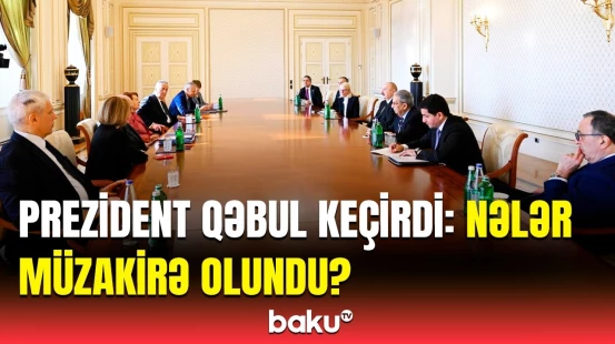 Prezident Nizami Gəncəvi Beynəlxalq Mərkəzinin həmsədrlərini və İdarə Heyətinin üzvlərini qəbul etdi