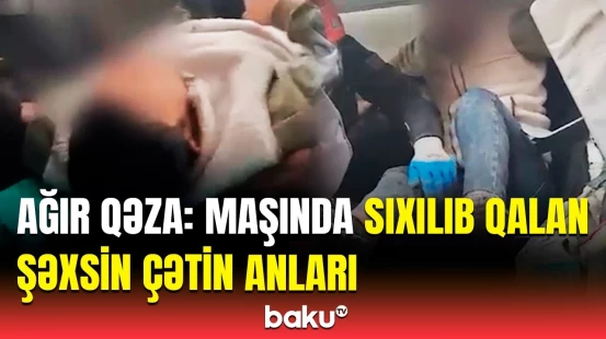 Şirvanda yük avtomobilləri toqquşdu | Hadisə yerindən görüntülər