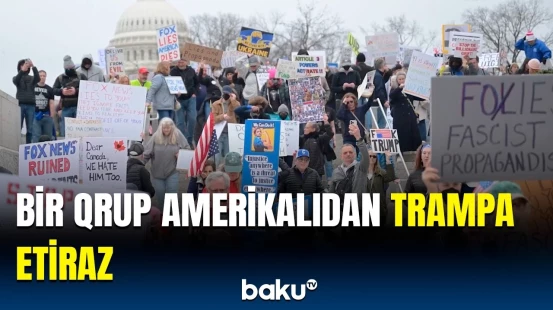 Vaşinqtonda Tramp administrasiyasına qarşı etiraz aksiyası keçirilir