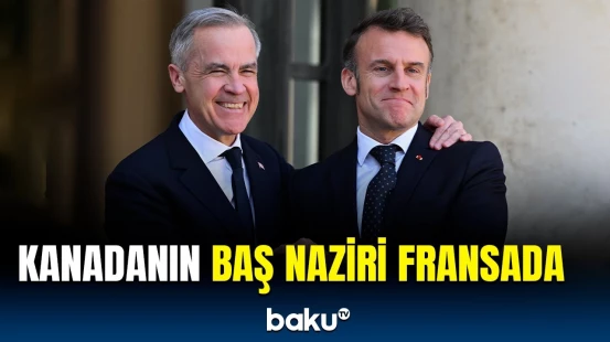 Fransa Prezidenti Makron Kanadanın Baş nazirini belə qarşıladı