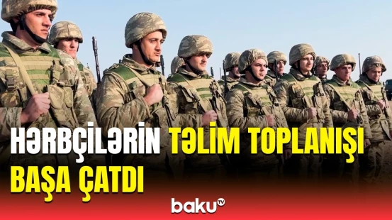 Bir qrup hərbi vəzifəli şəxs təltif olundu | Qarşıya qoyulan məqsədlərə nail olundu