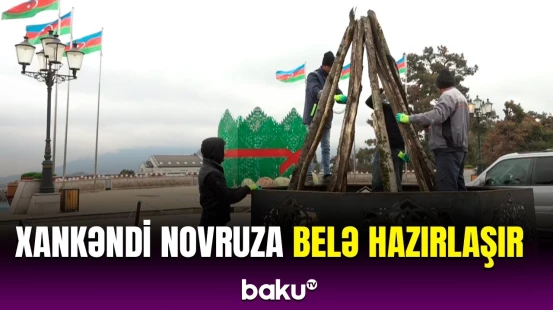 Xankəndi şəhəri Novruz ərəfəsində | Bayram hazırlığından görüntülər
