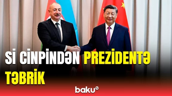 Si Cinpin İlham Əliyevə Novruz bayramı münasibətilə təbrik məktubu ünvanladı