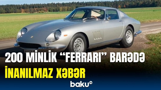 60 ilin “Ferrari”si satıldı | Qarajda unudulan avtomobilin “bəxti açıldı”