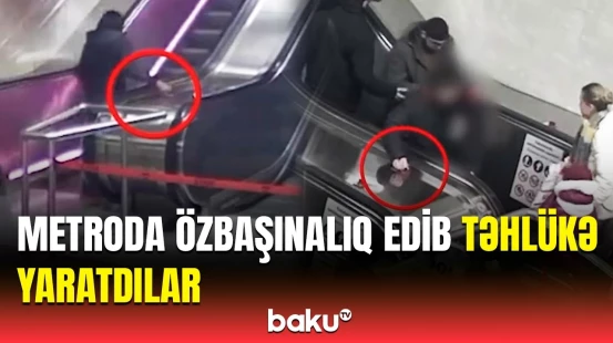 Metroda eskalatorların işinə mane olanlar | “Bakı Metropoliteni”ndən xəbərdarlıq