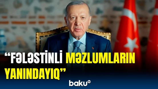 Ərdoğan Qəzza sakinlərini Ramazan bayramı münasibətilə təbrik etdi