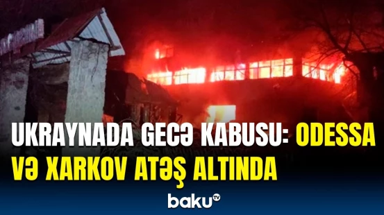 Ukraynaya dəhşətli PUA hücumu Avropaya da... | Zelenskidən kritik açıqlama