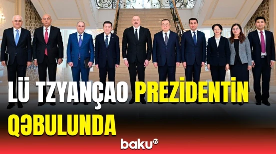 İlham Əliyev Çin Kommunist Partiyası Mərkəzi Komitəsinin üzvünü qəbul edib