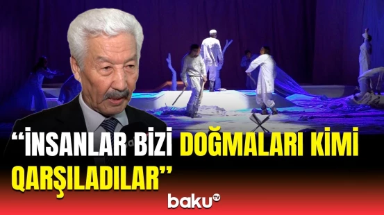 Qırğızıstan Milli Akademik Dram Teatrı Bakıda "Dədə Qorqud" tamaşası ilə çıxış etdi