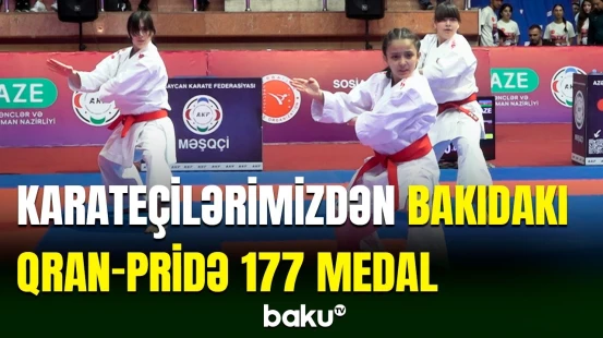 Karateçilərimiz Bakıda keçirilən Qran-Pridə parlaq çıxış edib