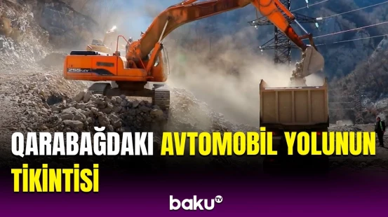 Qozlukörpü-Kəlbəcər avtomobil yolunun tikintisindən ən son görüntülər