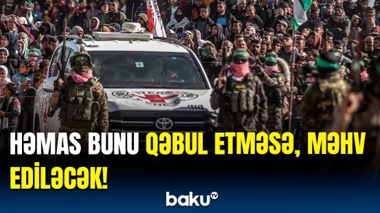 Qəzzada silahlar bu şərtlə susacaq | İsrail müdafiə naziri şəxsən açıqladı