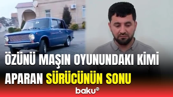 “011”in sürücüsü bu hərəkəti ilə başını bəlaya saldı | Anbaan görüntülər