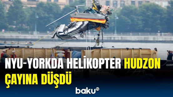 ABŞ-də helikopter çaya düşdü | Ölənlər var