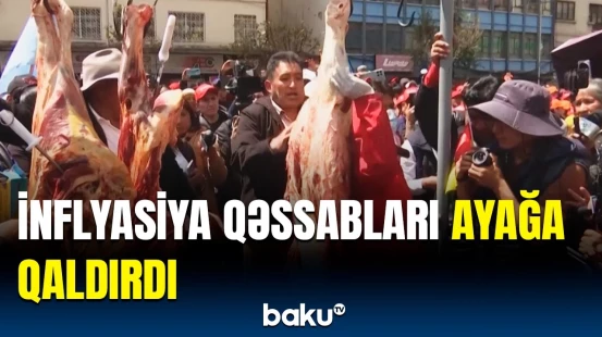 Bu ölkə etirazlarla silkələnir | İnflyasiya qəssabları da özündən çıxardı