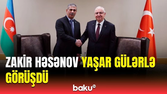 Zakir Həsənovun türkiyəli həmkarı Yaşar Gülərlə görüşündən görüntülər