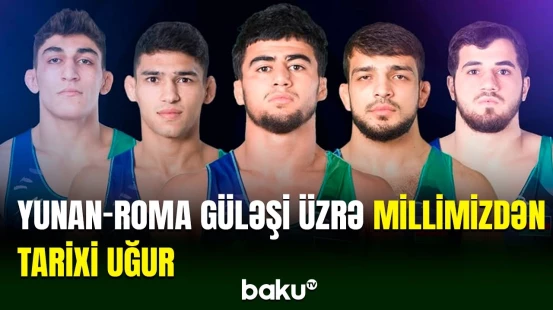 Pəhləvanlarımız bir gündə 3 qızıl medal qazanıb