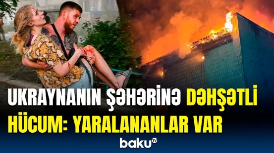 Rusiya kamikadze dronları işə saldı | Ukraynada qorxulu gecə